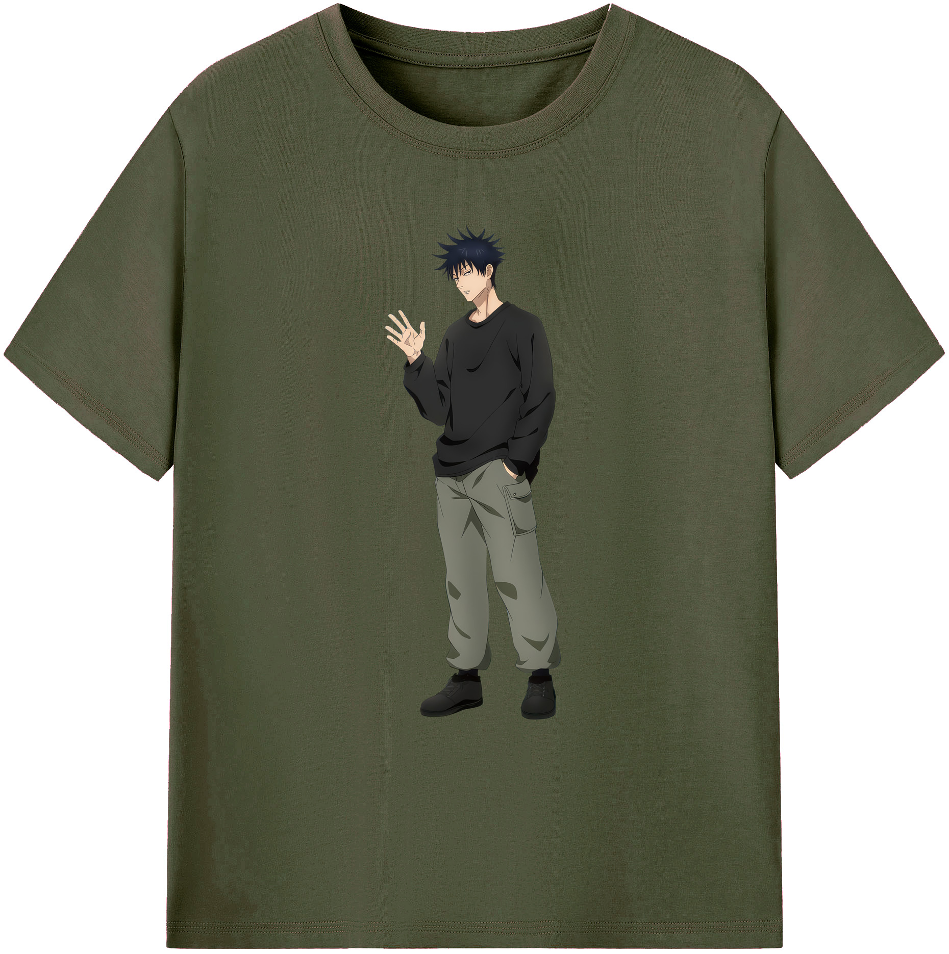 （画像用） 呪術廻戦 Jujutsu Kaisen 綿100％ メンズ半袖Tシャツ｜肌触りやわらか＆通気性